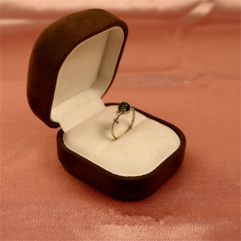 Oval Cut Moss Agate Engagement Ring - Leaf and Vine Design, White Gold Nature-Inspired Alternative Gemstone Promise Ring
