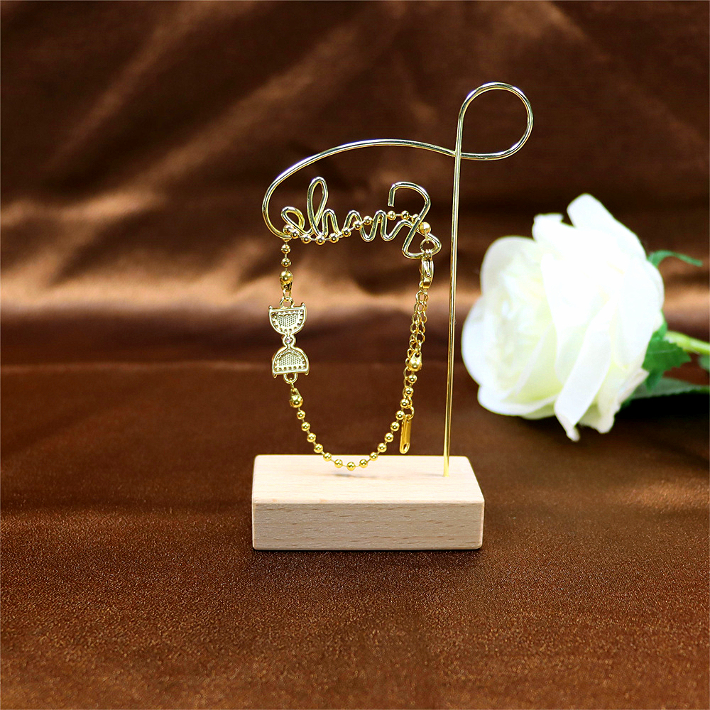 Opal Copper Gold-Plated Bow Pendant Bracelet – Stylish and Trendy Jewelry
