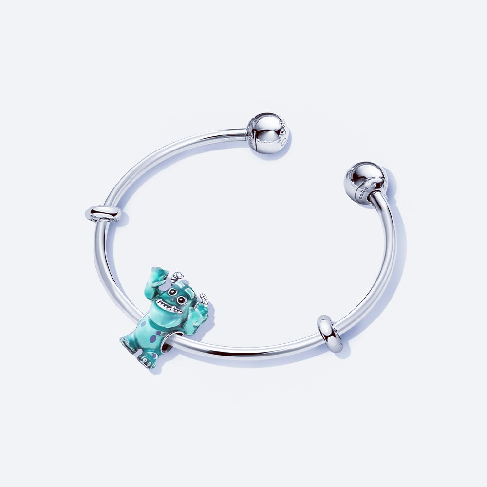 Pandora Silver Open Shooting Star Bangle Pendant