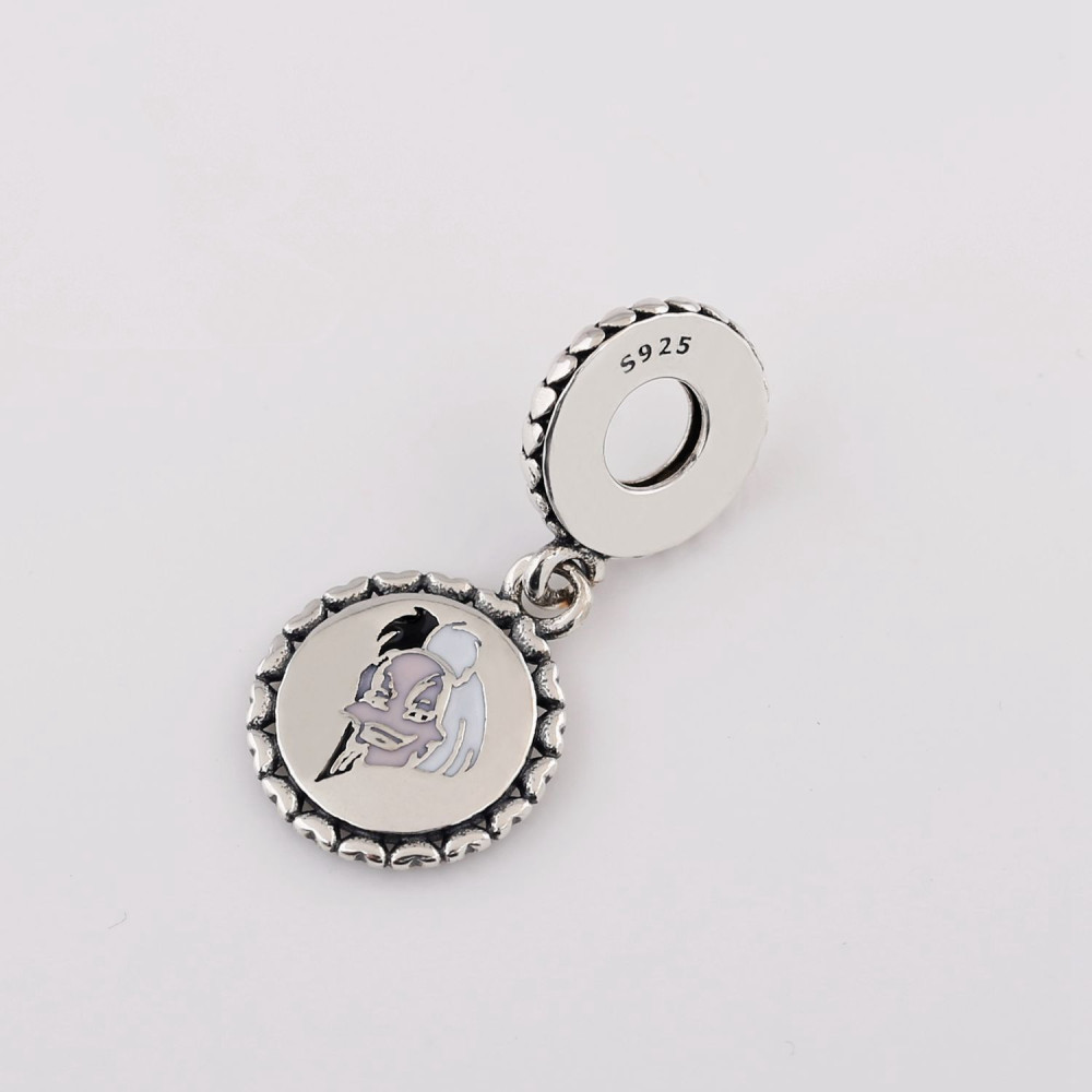 Sterling Silver Villains Charms VAIN, VILE AND VICIOUS Queen of Hearts Dangle