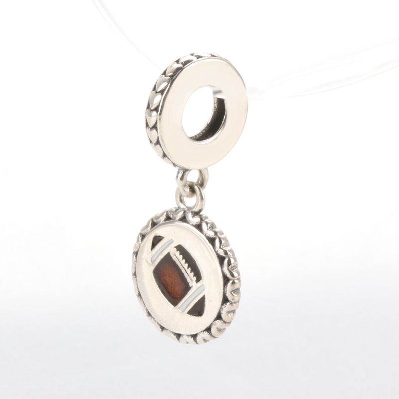 Pandora Charm Football Sterling Silver Dangle