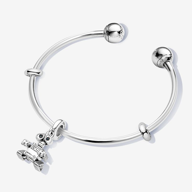 Pandora S925 Silver Open Shooting Star Bangle Pendant