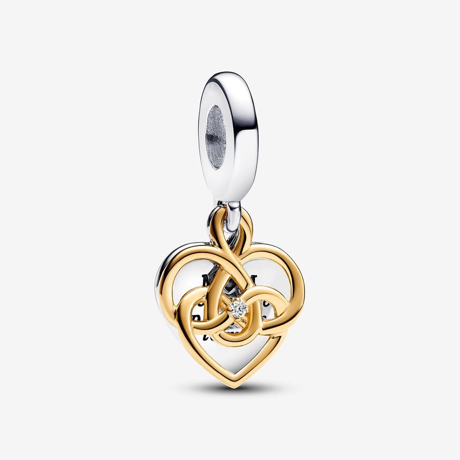 Pandora Moments Studded Chain Bracelet Heart Clasp