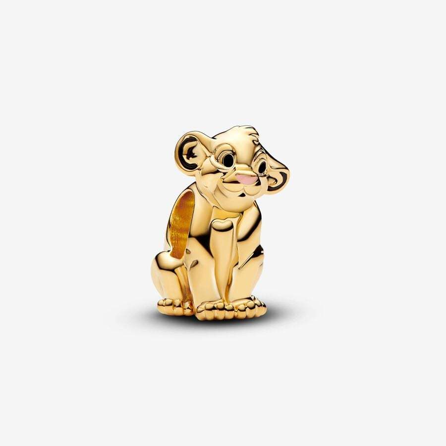 PANDORA Jewelry Leather Bracelet Charm for Women Lion King Brown