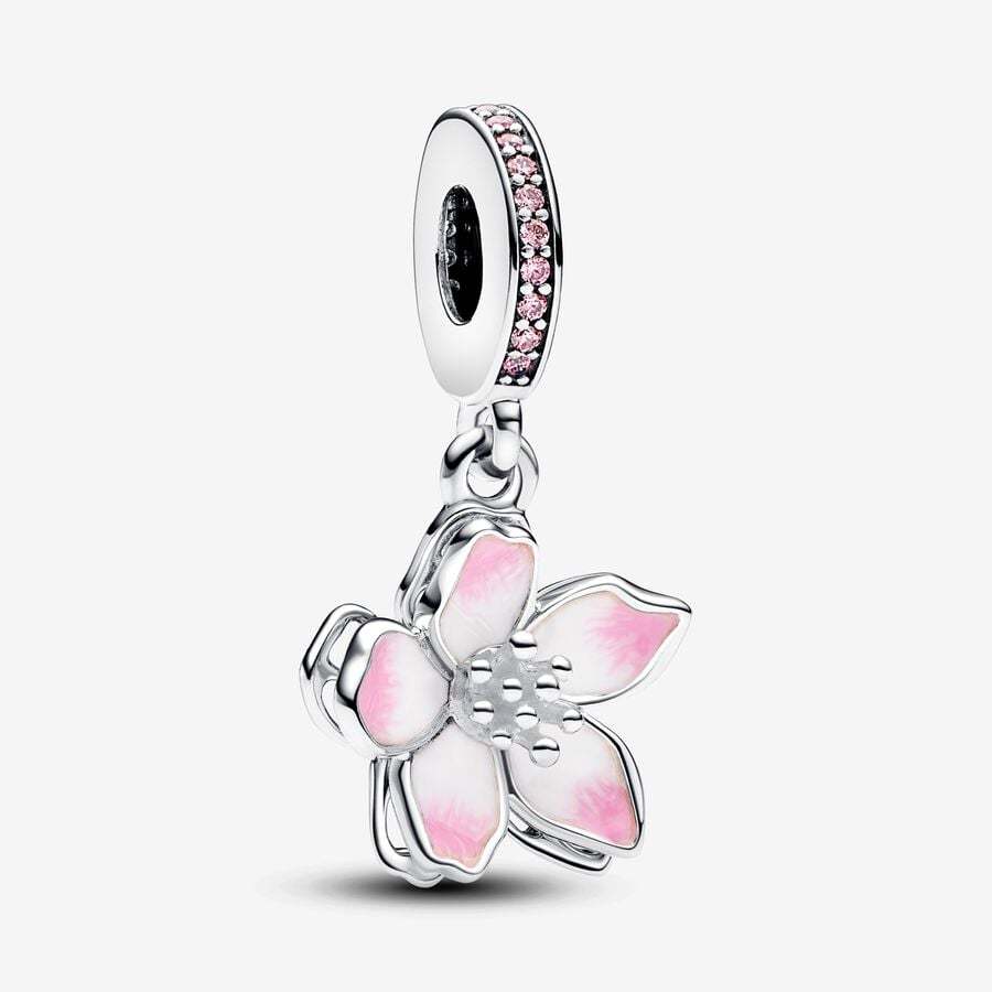 Pandora Necklace Blossoms Charm Pendant 45CM