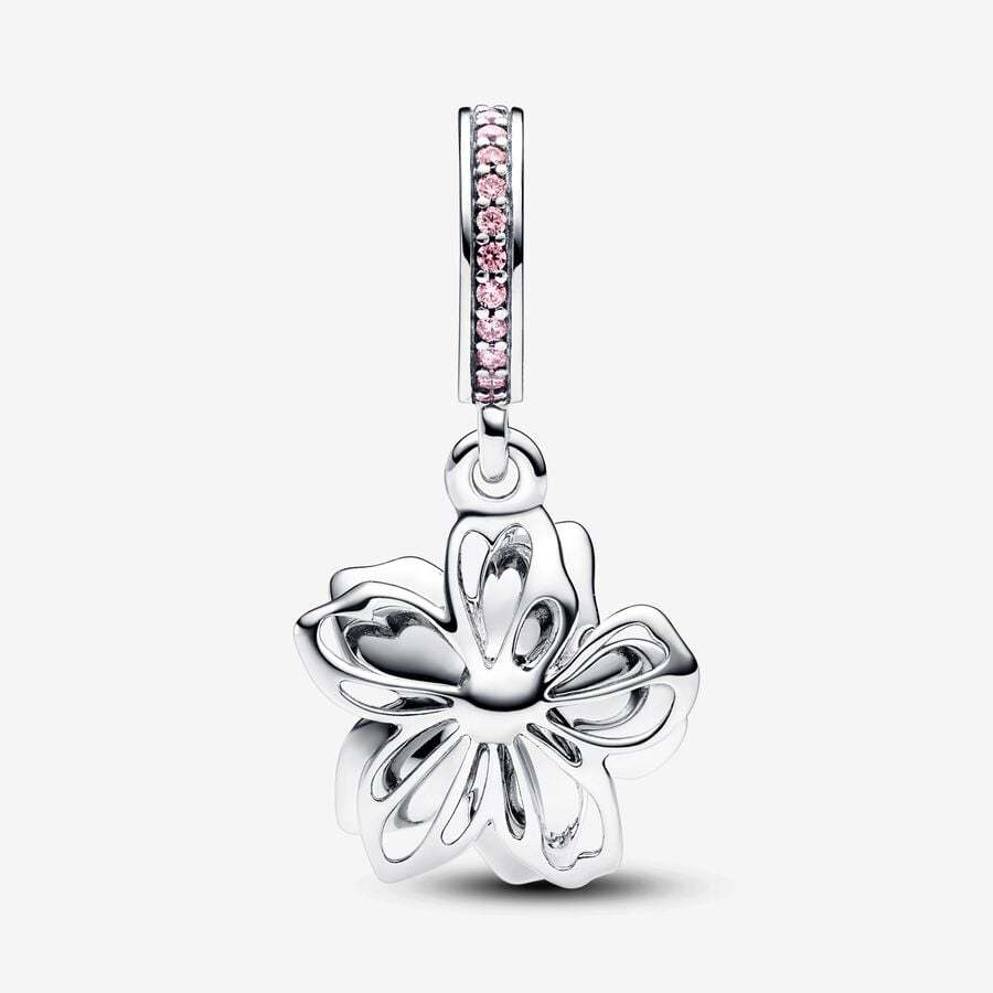 Pandora Necklace Blossoms Charm Pendant 45CM