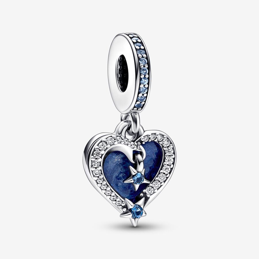 Pandora 925 Sterling Silver Snowflake Heart Winter Pendant