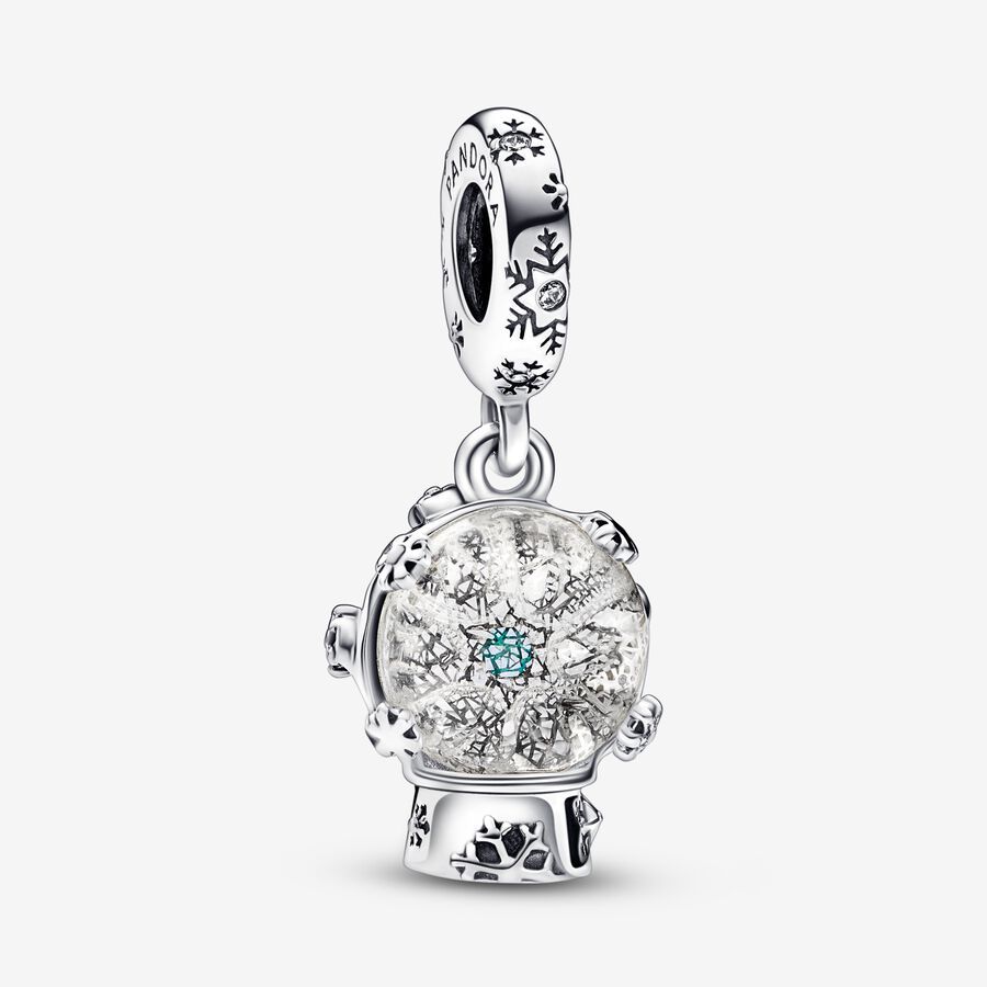 Pandora 925 Sterling Silver Snowflake Heart Winter Pendant