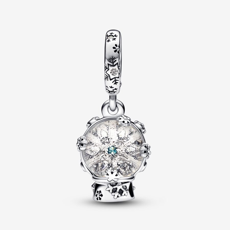 Pandora 925 Sterling Silver Snowflake Heart Winter Pendant