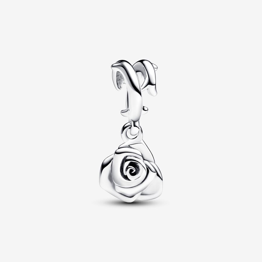 Pandora Instant Little O White Flower Pendant Charm Necklace S925 60CM