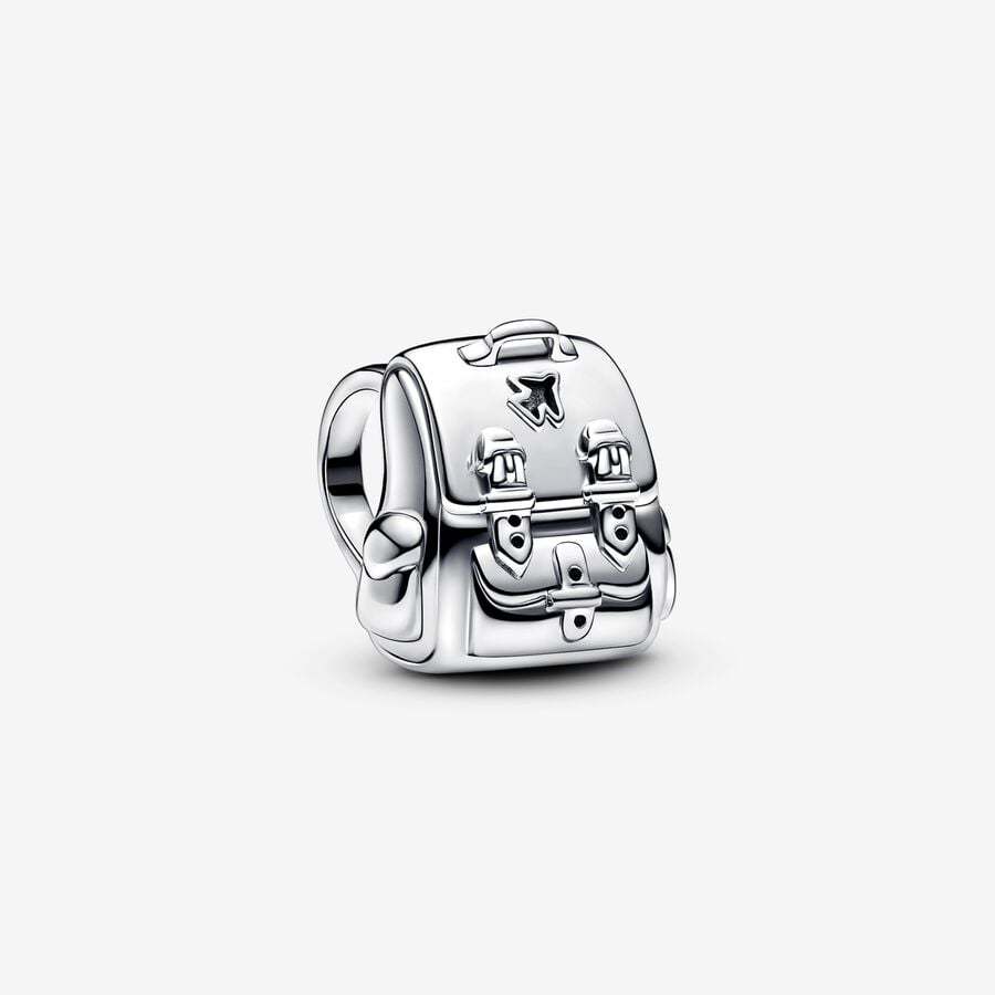 Pandora Two-tone bicycle automobile Backpack Dangle Charm Set