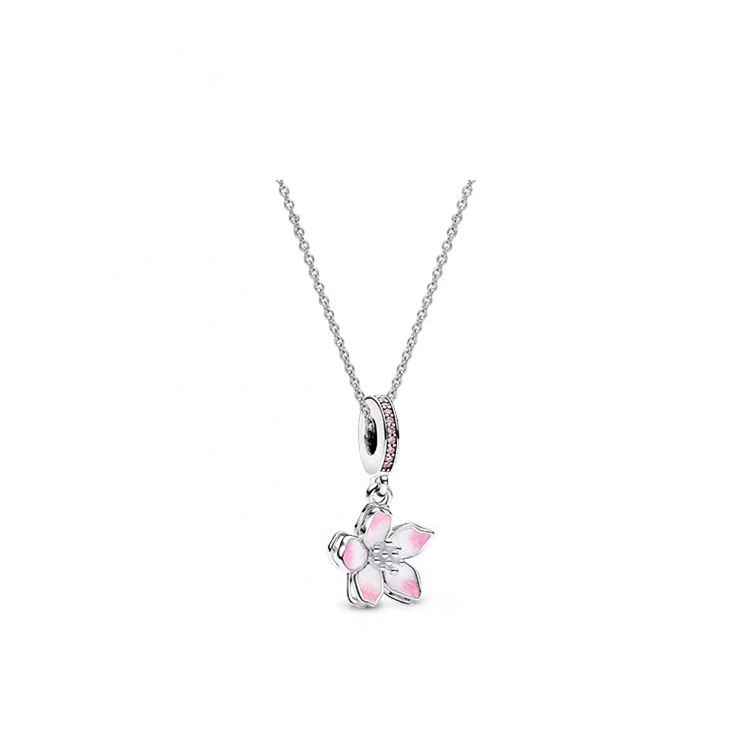 Pandora Necklace Blossoms Charm Pendant 45CM