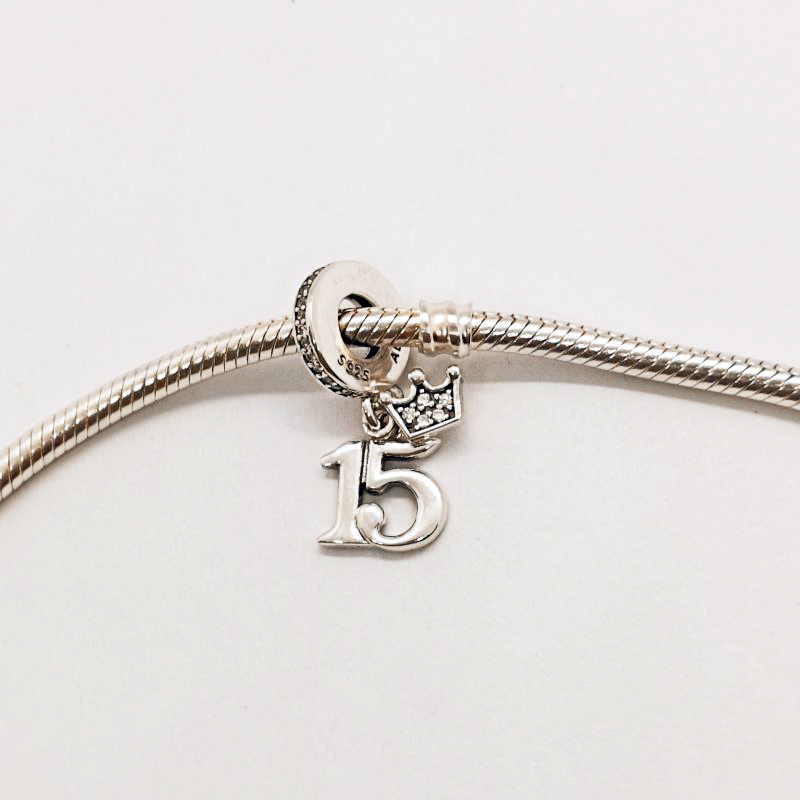 Pandora 15th Birthday Charm Sterling Silver