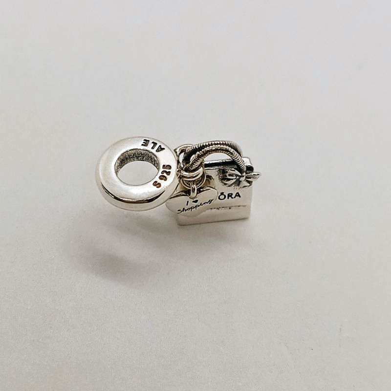 Pandora Shopping Bag Charm Sterling Silver