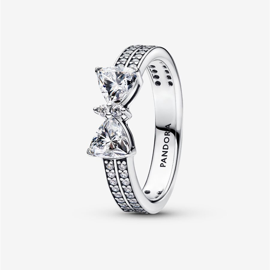 Pandora Silver S925 ALE Sparkling Bow Jewelry Set