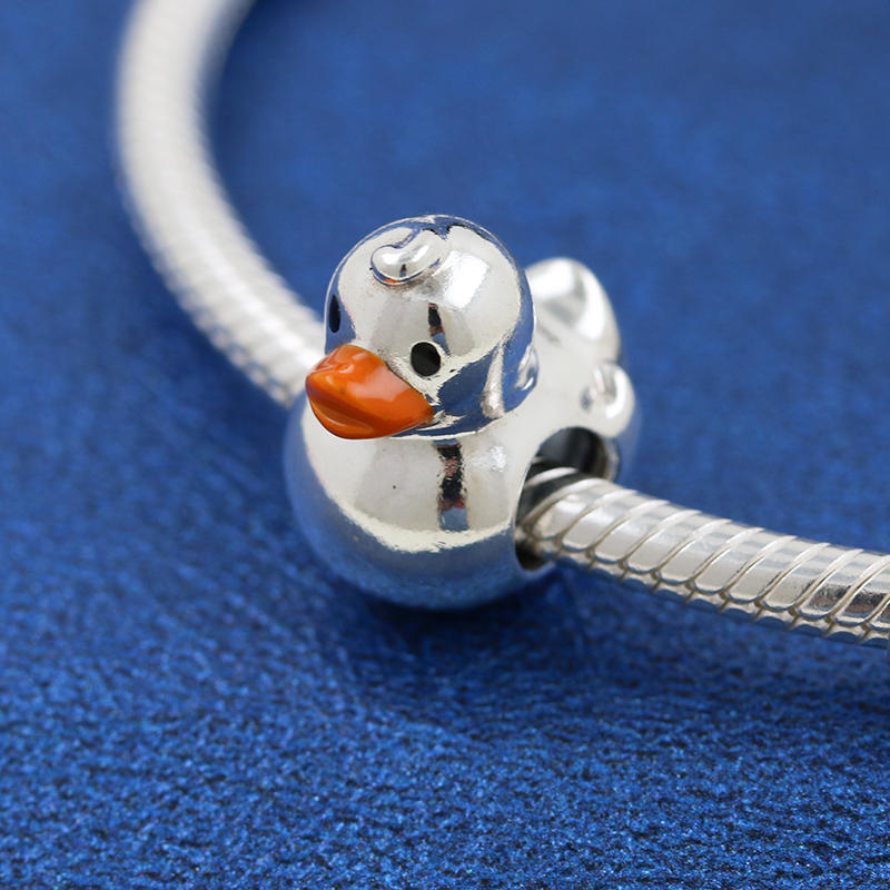 Pandora Polished Rubber Duck Charm Sterling Silver