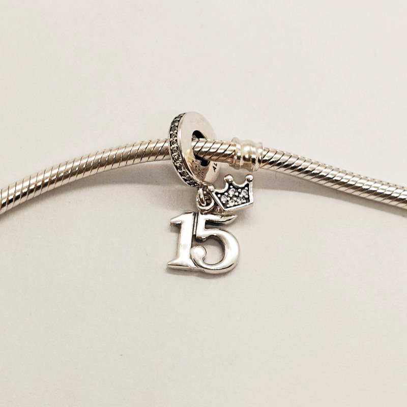 Pandora 15th Birthday Charm Sterling Silver