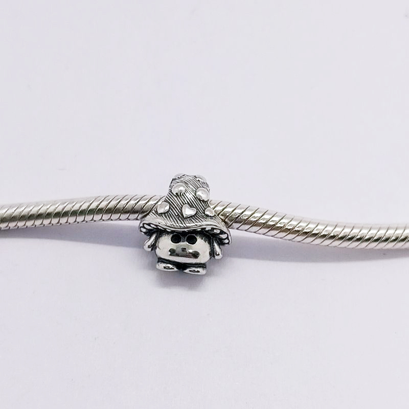 Pandora Cute Mushroom Charm Sterling Silver