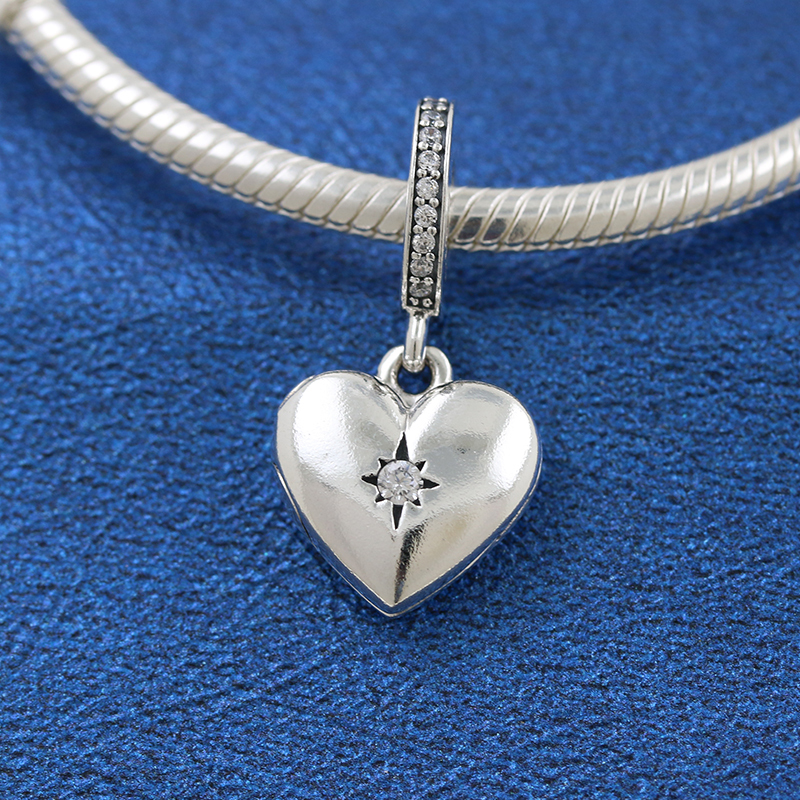 Pandora Sterling Silver Charm Openable Heart Locket