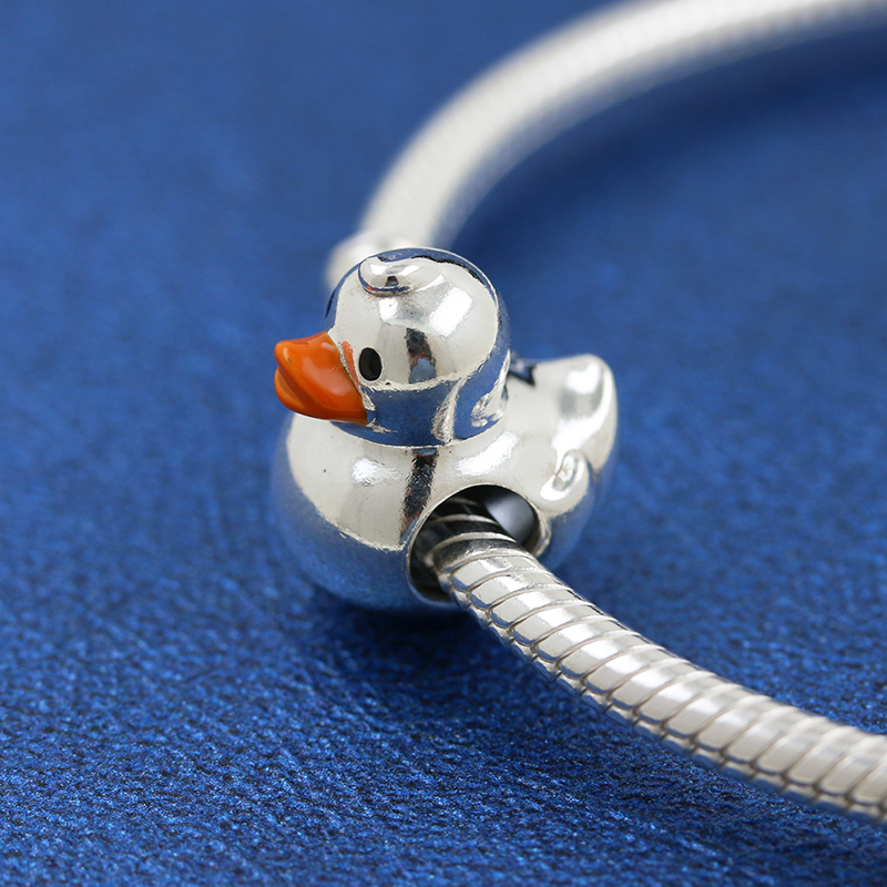 Pandora Polished Rubber Duck Charm Sterling Silver