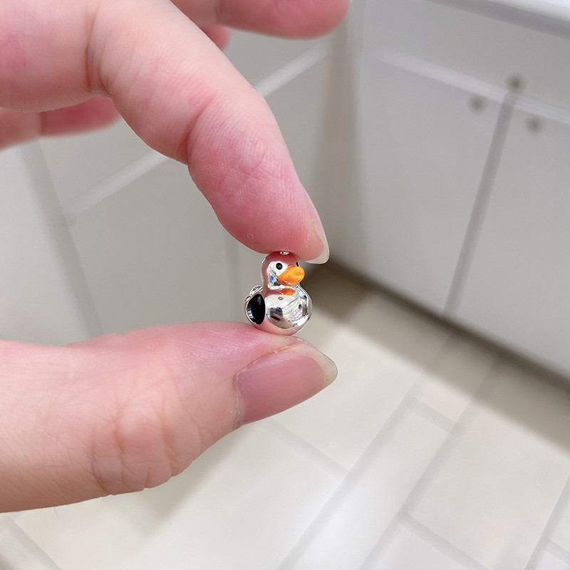 Pandora Polished Rubber Duck Charm Sterling Silver