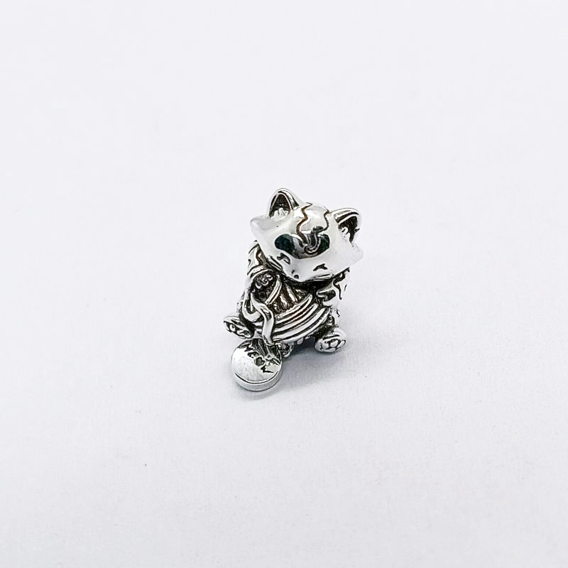 Pandora Kitten & Yarn Ball Charm Sterling Silver