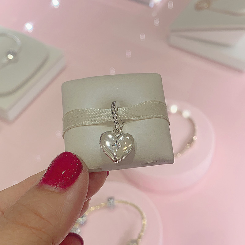 Pandora Sterling Silver Charm Openable Heart Locket