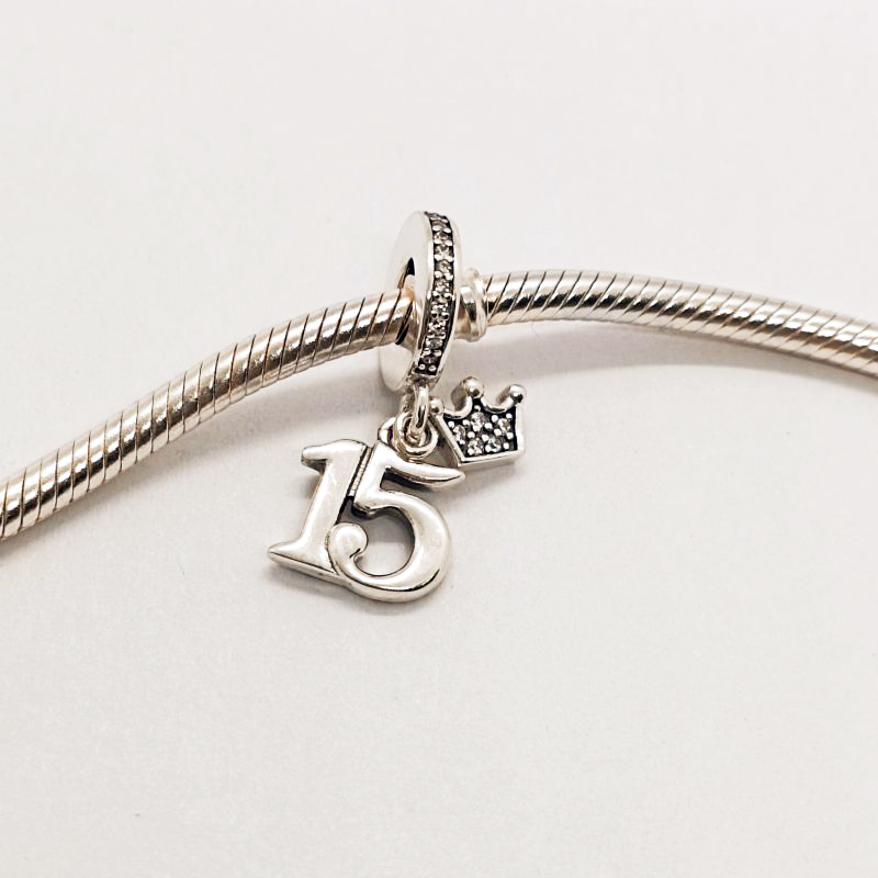 Pandora 15th Birthday Charm Sterling Silver