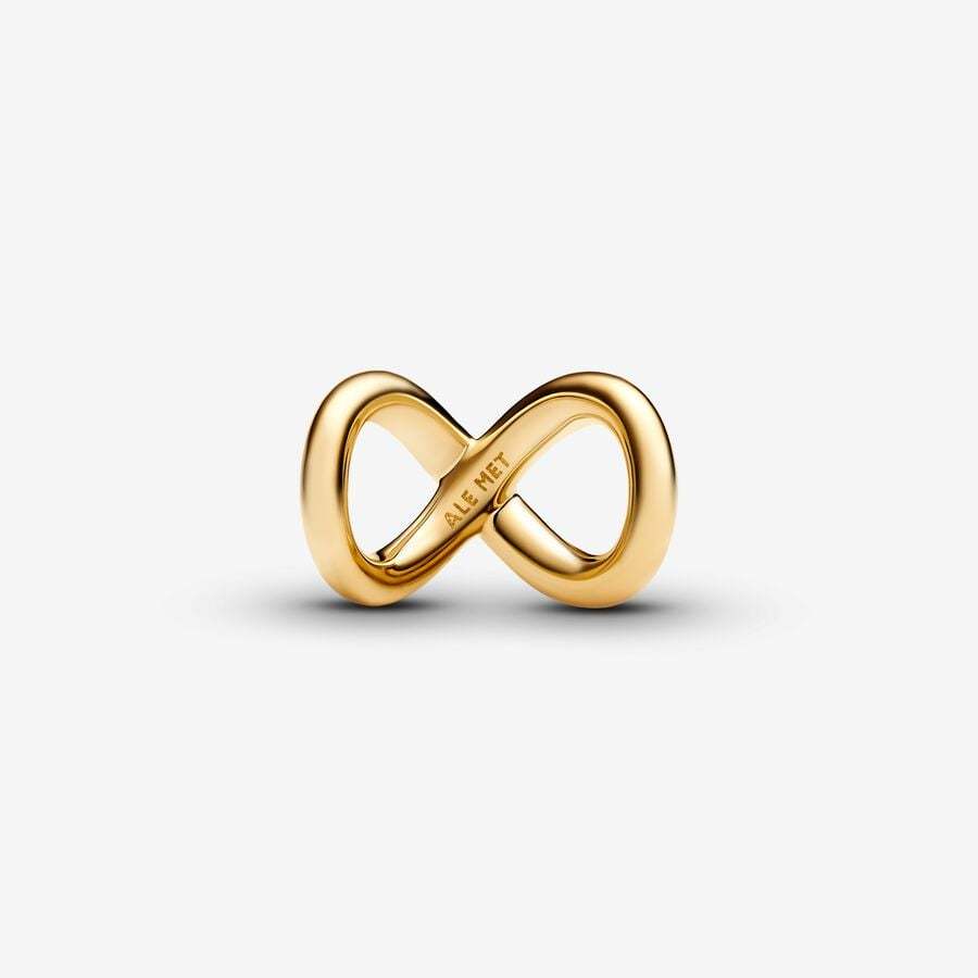 Pandora Forever & Always Infinity Charm gold plating ALE