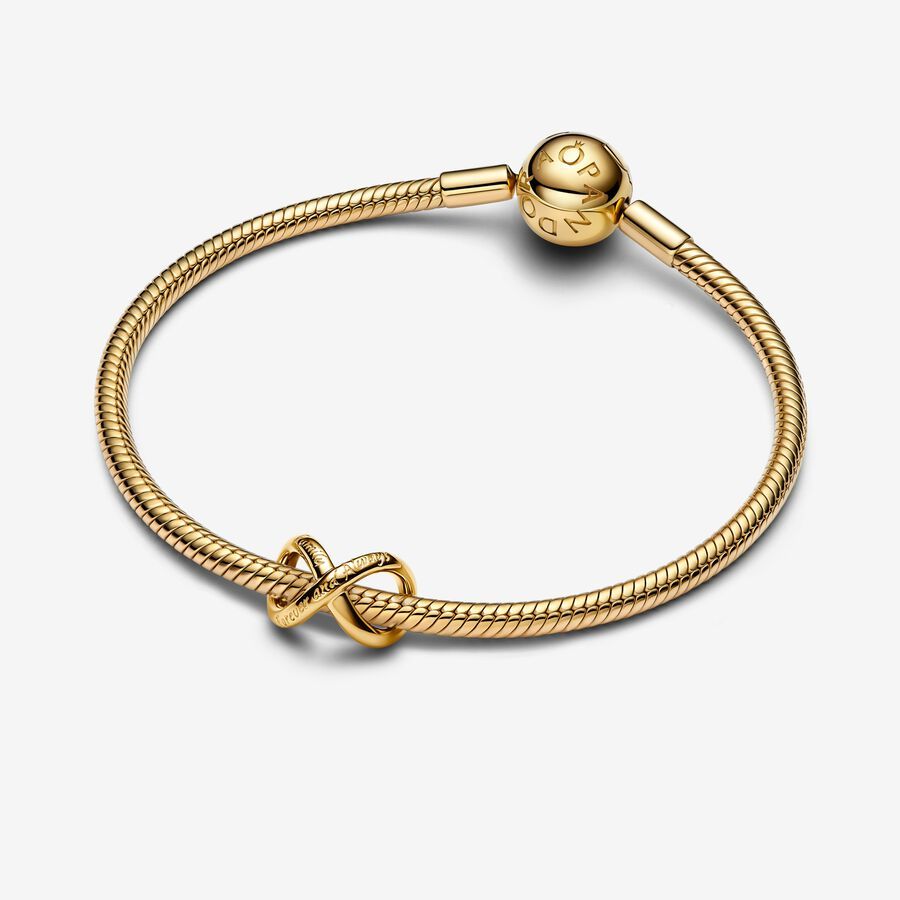 Pandora Forever & Always Infinity Charm gold plating ALE