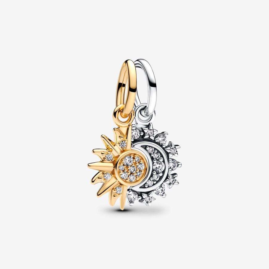NEW Pandora Sterling Silver Sun & Moon Bracelet Set