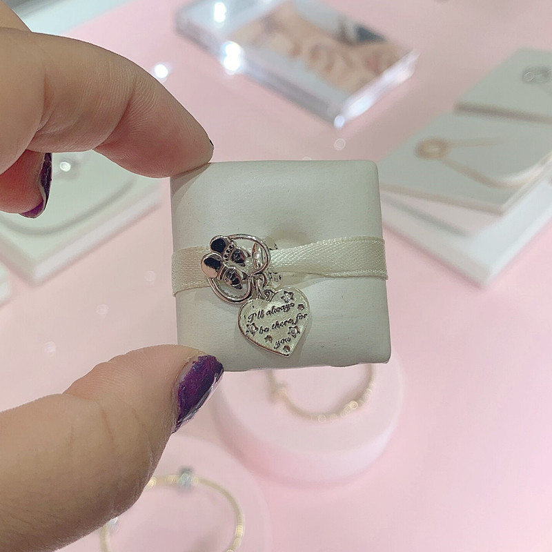 Pandora Cats & Hearts Charm Sterling Silver