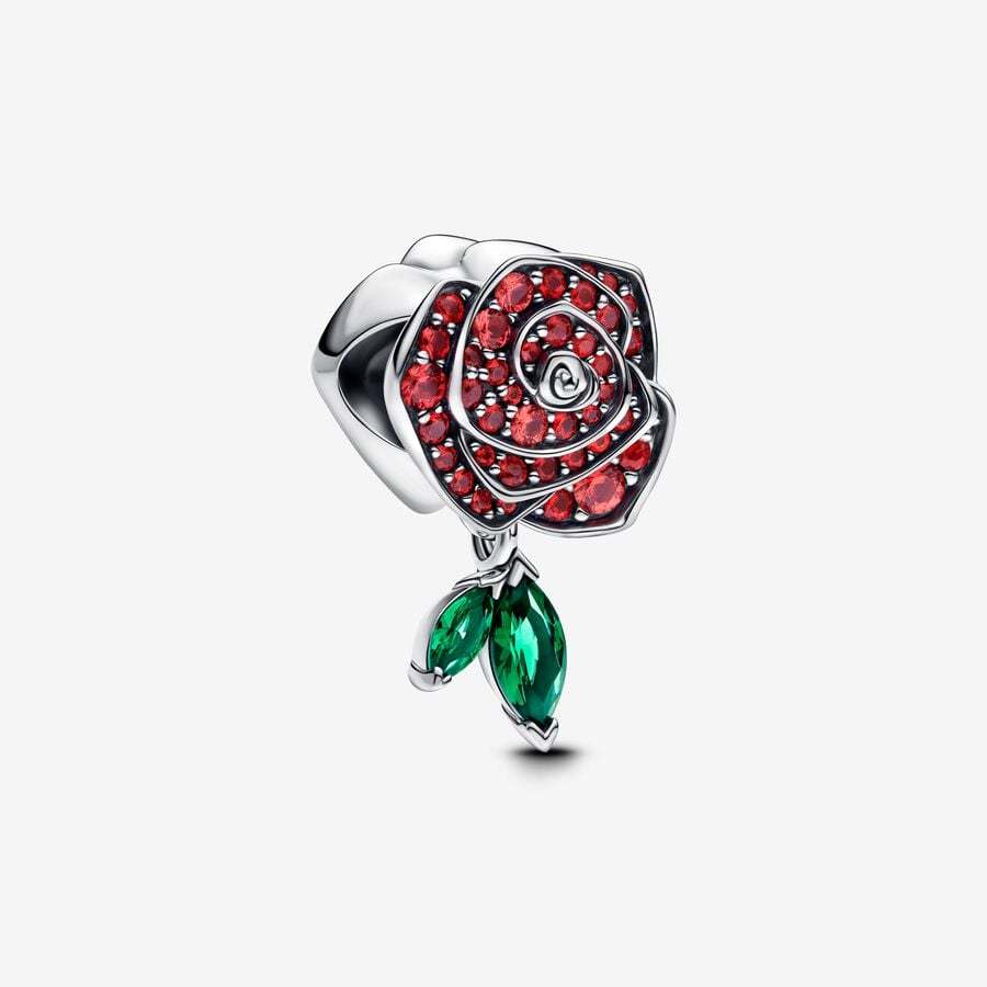 PANDORA Sparkling Rose in Bloom Charm S925 ALE