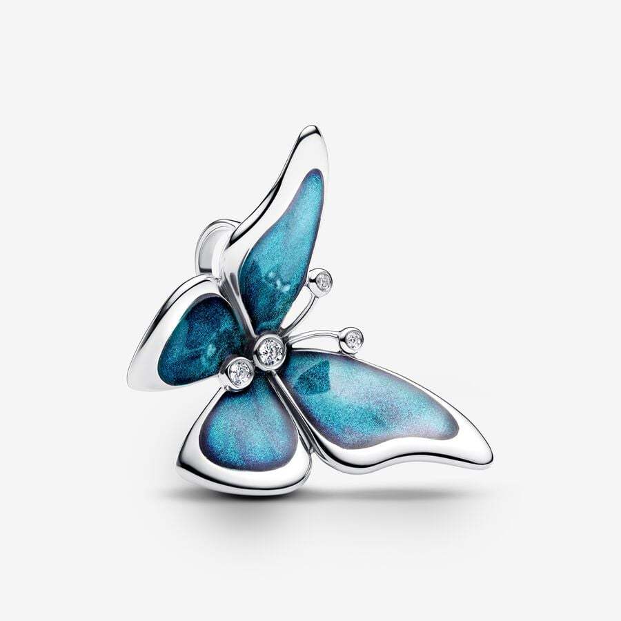PANDORA Silver S925 ALE Blue Oversized Butterfly Charm