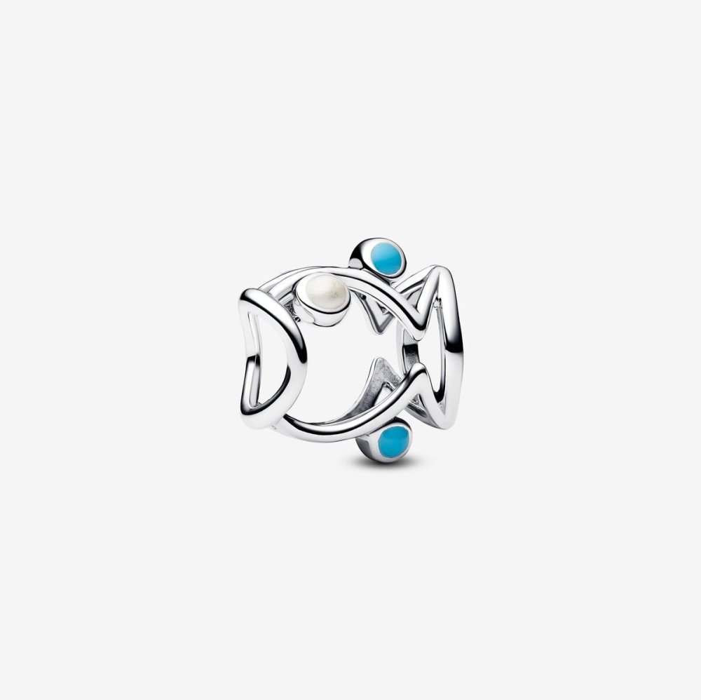 Pandora Silver S925 ALE Life at Sea Openwork Charm Duo