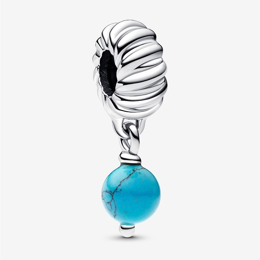 Pandora Silver S925 ALE Aqua Marine Charm Trio