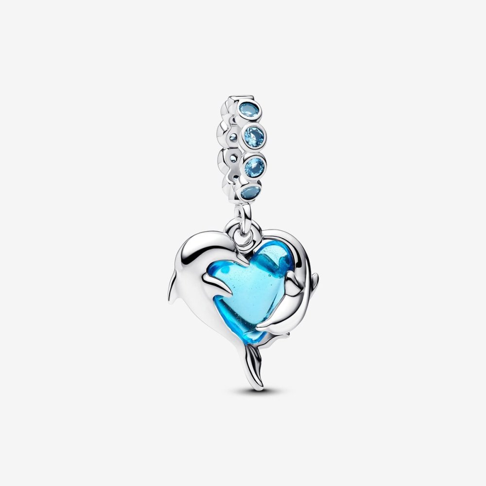 Pandora Silver S925 ALE Deep Blue Sea Animal Charm Trio
