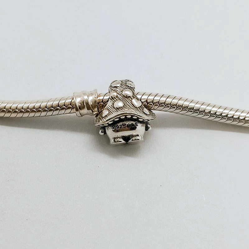 Pandora Cute Mushroom Charm Sterling Silver