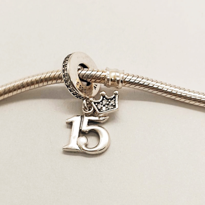 Pandora 15th Birthday Charm Sterling Silver