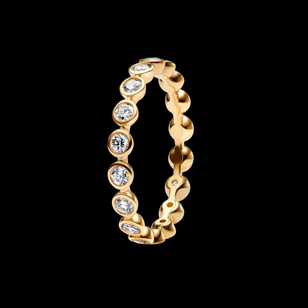 Pandora Era Bezel Lab-Sparkle Zircon Eternity Ring