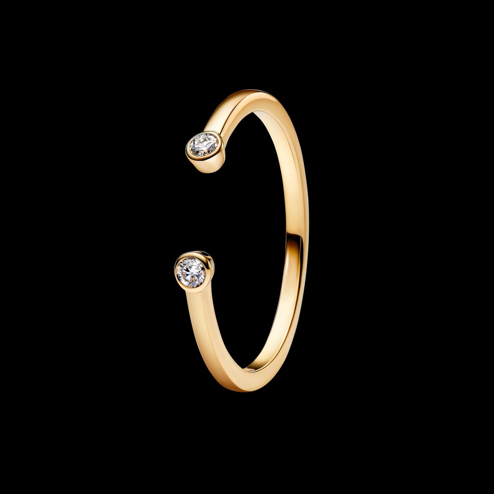 Pandora Era Bezel Lab-Sparkle Zircon Open Ring