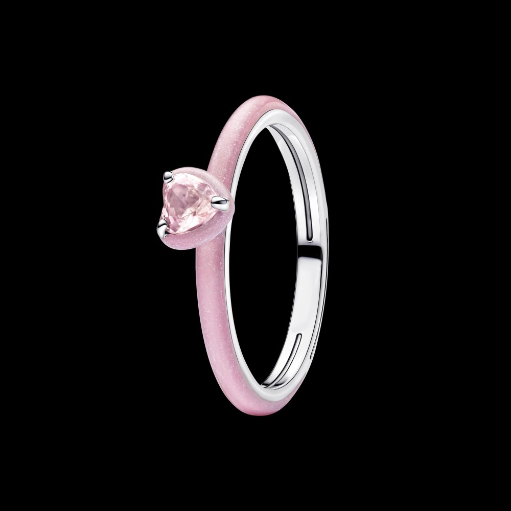 PANDORA Pink Chakra Heart Ring ALE