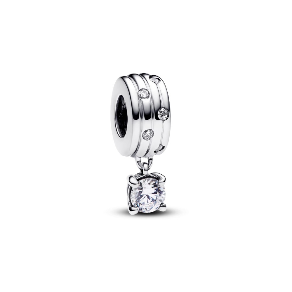 NEW Pandora Sterling Silver Sparkling Dangle Charm