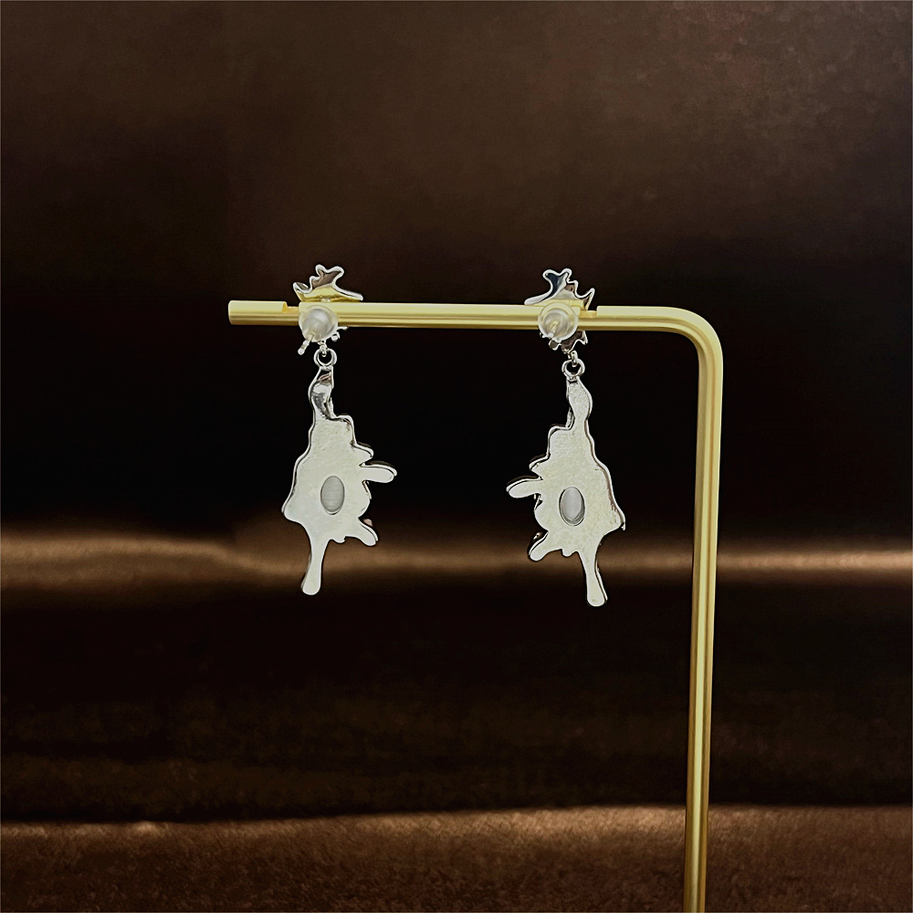 S925 Sterling Silver Teardrop Dangle Earrings for Women