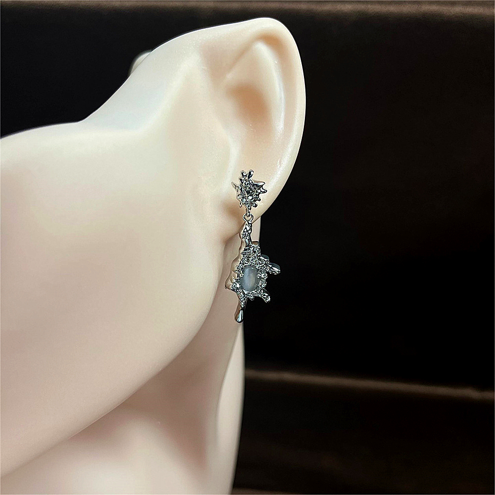 S925 Sterling Silver Teardrop Dangle Earrings for Women