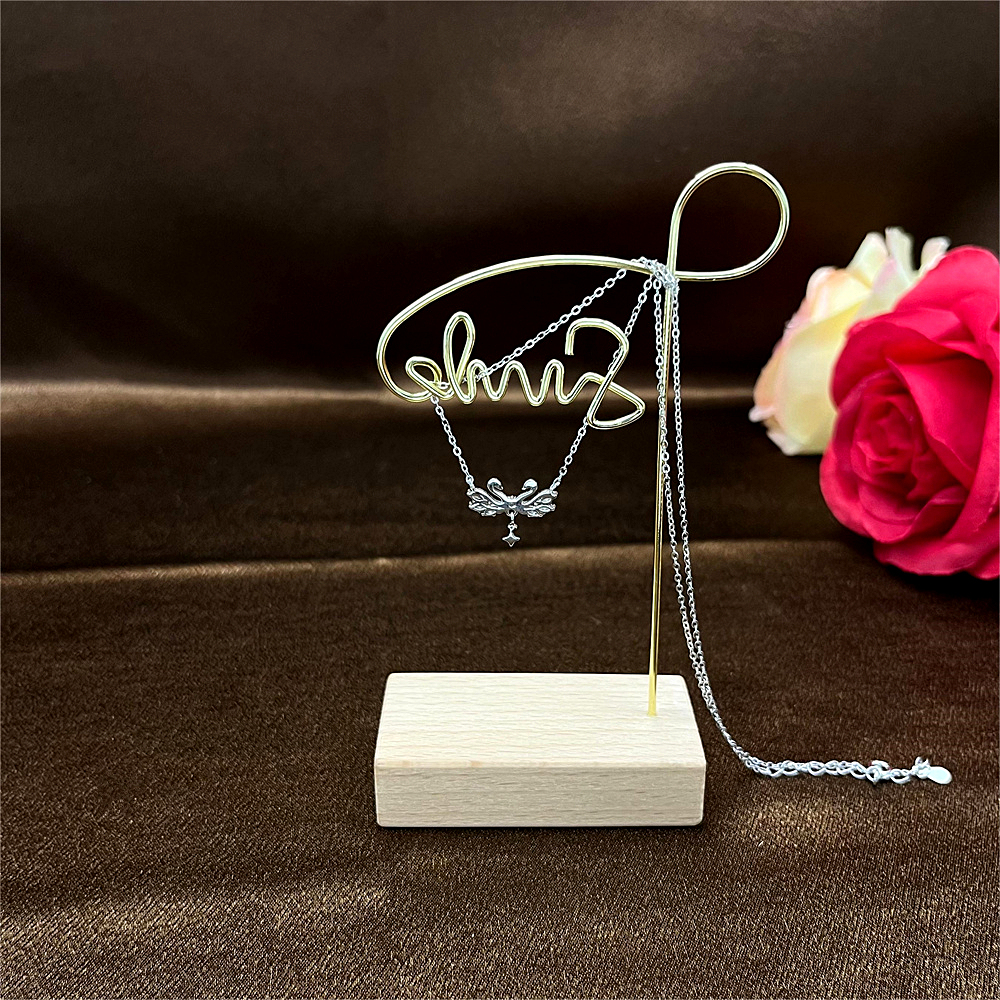 S925 Sterling Silver Knight and Swan Couple Necklace for Women