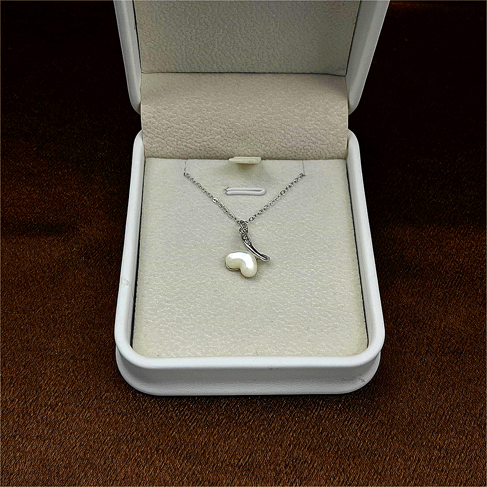 Sterling Silver Butterfly Necklace for Women with White Mother of Pearl Necklace