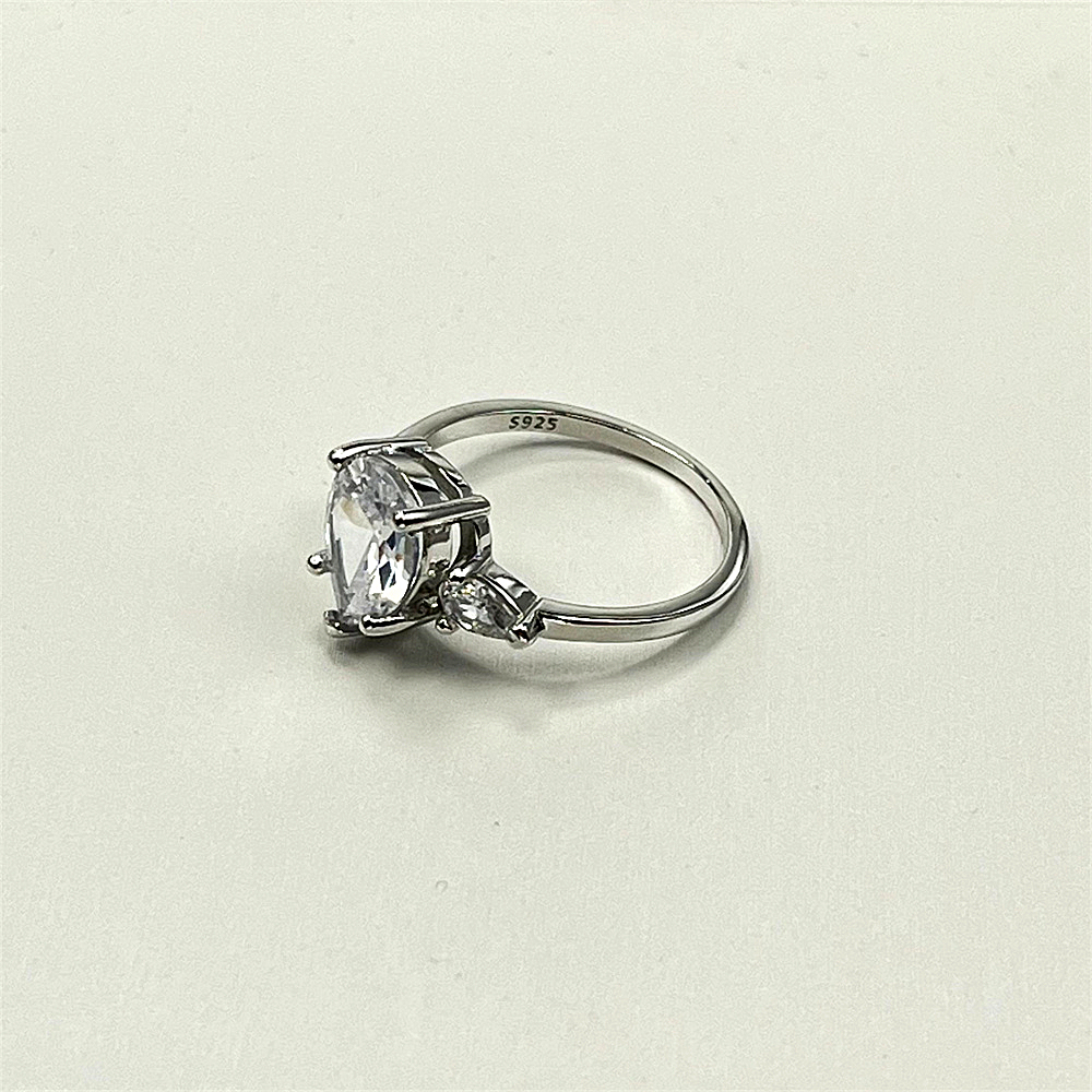 S925 Sterling Silver Teardrop Ring, Gift for her