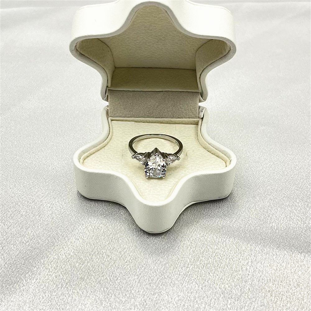 S925 Sterling Silver Teardrop Ring, Gift for her