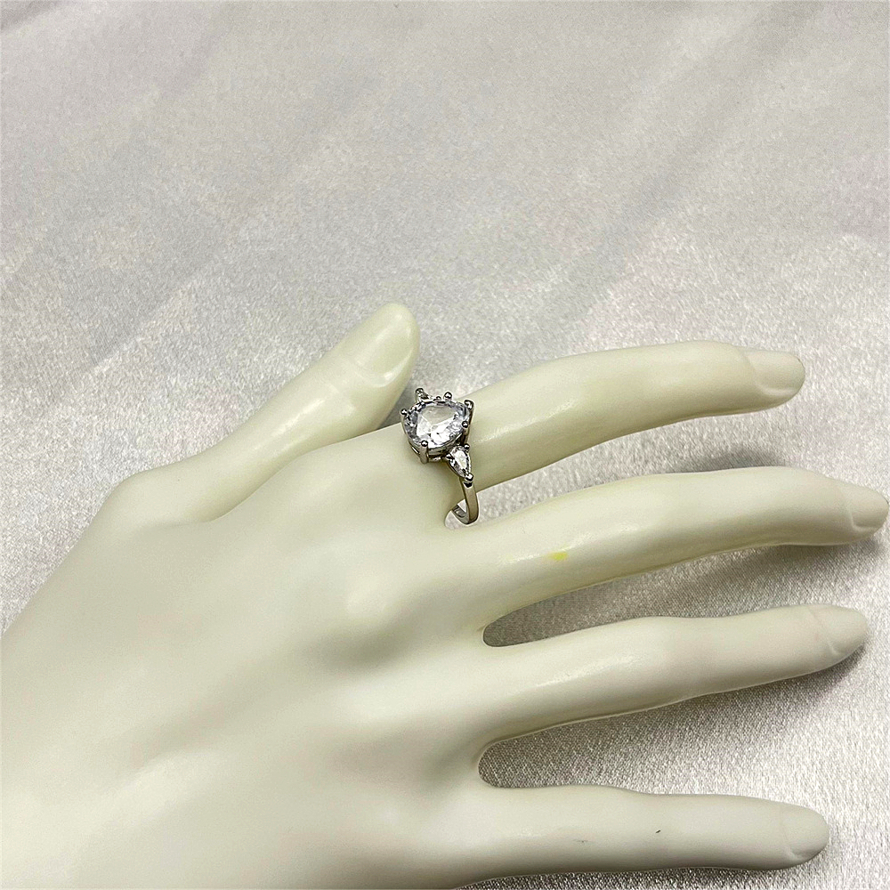 S925 Sterling Silver Teardrop Ring, Gift for her